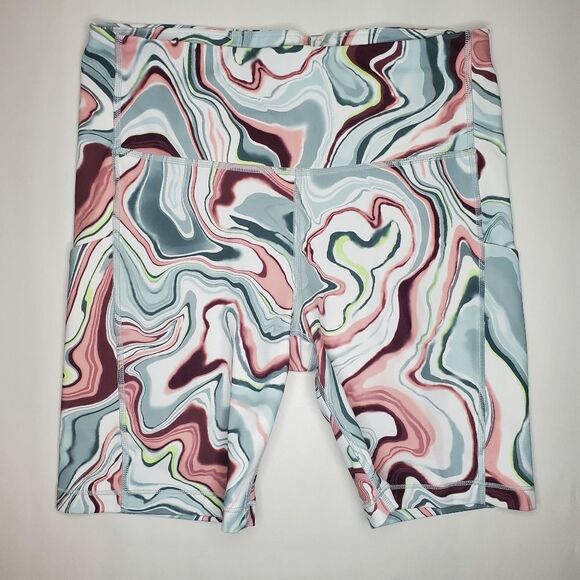 Athleta Ultimate Stash Pocket Printed 7" Short Size M - Picture 2 of 9